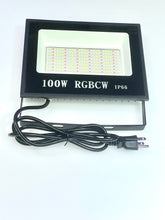 (Pack of 2 Piece) M0644: M.T.C Canada LED 100W Smart RGBCW Flood Light 10000lm Ip66 Input Voltage AC85-265 with 1.5M Wire and US Wall Plug CETL Certified (Pack of 2 Piece 100W Smart Flood Light)