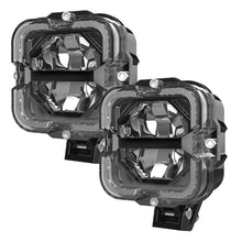 Full Kit M0854 – M.T.C Canada 4" 90W (45Wx2) LED Driving Light with DRL, High/Low Beam 6000K, IP68 Waterproof (12000LM, Amber DRL) With Dual Switch Wiring harness