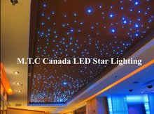 (25 Piece 2x2 Star Ceiling Panel) M0764 :M.T.C Canada Fiber Star Ceiling Light 2x2 (600 x600 mm) Panel with 20 Fiber 4 Meter Length 24VDC RGBCW with M0807 Controller &M0638 24VDC 96Watt LED Driver
