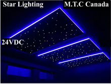 (25 Piece 2x2 Star Ceiling Panel) M0764 :M.T.C Canada Fiber Star Ceiling Light 2x2 (600 x600 mm) Panel with 20 Fiber 4 Meter Length 24VDC RGBCW with M0807 Controller &M0638 24VDC 96Watt LED Driver