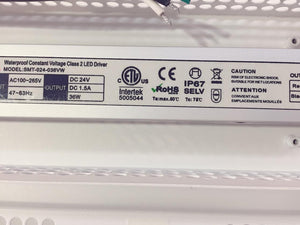 M0444 : LED Constant Voltage Power Supply With J BOX 36W 24VDC LED Power Supply Waterproof IP67  CETL Certified Input Voltage 100-265Vac Output Voltage 24VDC 1.5 A