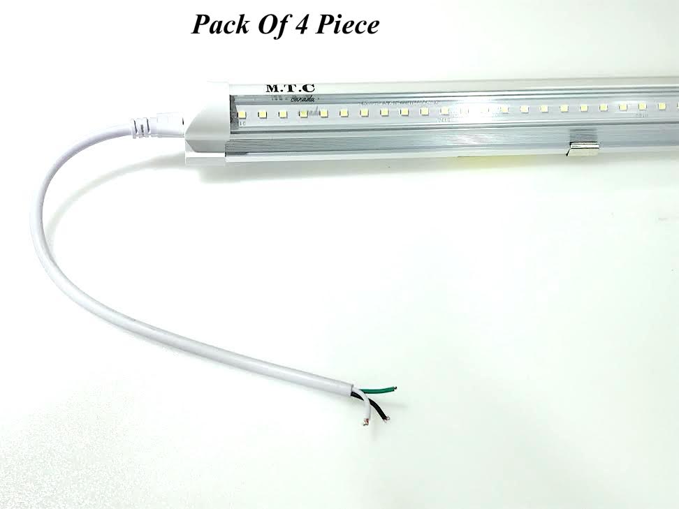 Pack of 4 Piece : M0522 LED 2 Feet Integrated Tube Fixture 18W 6000K 130lm/W CETL