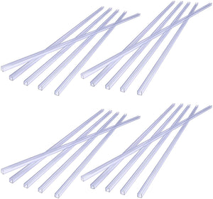 Pack of 25 Piece : M0569 : 39 Inch Plastic Channel Pack of 25 Piece White For 5050 Flat Rope Light Only 25M
