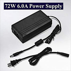 Pack of 4 12V Power Supply 6A For LED Strip Light With US Flat Plug Input Voltage 100-240V AC Output 12V DC CETL Certified