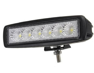 (Pack of 2 Pcs )M0158: Mini 6 inch Slim LED Light Bar 18W Flood ,6000K, 12V IP67