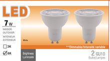 (Pack of 24 Piece 6K ) M0556 : Led GU10 Bulb 7W,Dimmable 700 lumens,6000K,Cool White,Long Life Time CUL  Certified,