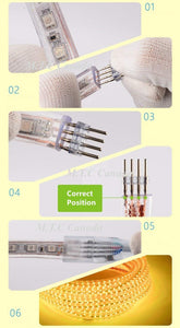 M0469 : LED Rope Light 25M Roll 5050 SMD Direct Line Voltage 100V-265V 60LED/M Outdoor And Indoor Use IP66 RGB With RF Controller