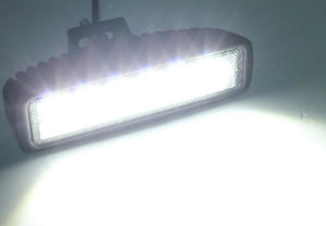 (Pack of 2 Pcs )M0158: Mini 6 inch Slim LED Light Bar 18W Flood ,6000K, 12V IP67