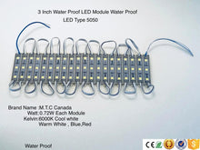 M0347/WW : M.T.C Led 3 inch Strip Module DC12V Waterproof IP44 5050 SMD 3 LED/Pcs Pack of 100 Pieces(Modules)=$50.00 Cad, 1 Pcs= $0.50 Cad for Sale Canadian Company Canadian Stock (Warm White)