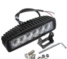 (Pack of 2 Pcs )M0158: Mini 6 inch Slim LED Light Bar 18W Flood ,6000K, 12V IP67