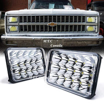 M0210 : Head Light series( No Mounting Bracket Included) LED Head Light 4x6 45W 6000K Hi/Low Off Road DOT Approved  Pack of 2 Pcs
