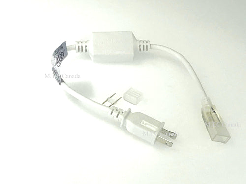 LED Single Colour Rope Light Line Voltage Driver with 110V US Wall Plug . It Can be used only with M.T.C Canada Single Colour Rope Light For Mo284 Pack of 2 Piece