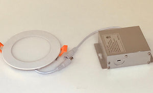 10 Piece Pack LED 4 inch slim panel light Round,Dimmable,9W 810lm6000K/4000K CETL Cert.