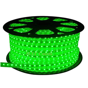 M0470/ Green /50M :LED Rope Light 50M(165 Feet) Roll SMD 2835 Brightness- 120 LED SMD/M Direct Line Voltage 120V