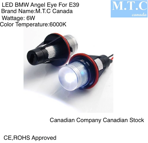 Led BMW Angel Eyes for E39,6000K Cool White,CE,ROHS Approved