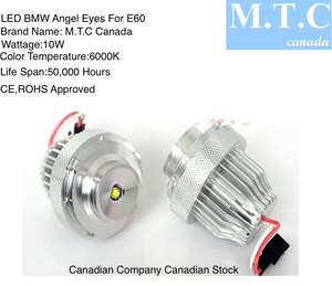 LED BMW Angel Eyes for E60 10W,6000K Cool White,CE,ROHS Approved