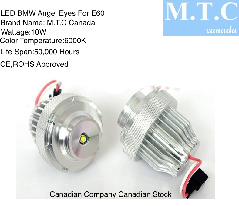 LED BMW Angel Eyes for E60 10W,6000K Cool White,CE,ROHS Approved