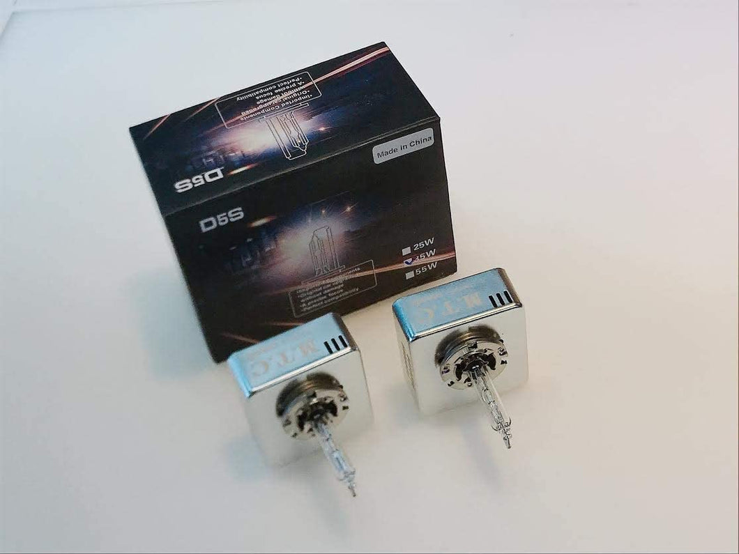M.T.C Canada D5S 35W Xenon HID Headlight Bulb with Metal Stents Base Replacement for 12V Car Head Lights (Pack of 2) by M.T.C Canada Colour Available 6000K