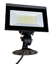 (Pack of 2 Piece) M0661: M.T.C Canada LED 80W=800W Hhalogen 6000K Flood Light 10,000lm Ip65 Input 120AC with Knuckle and J Box Fitting Plate CUL
