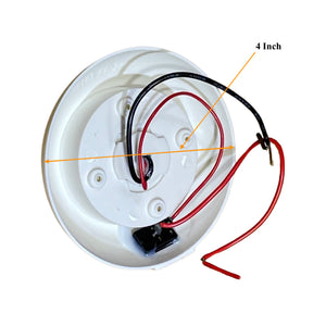 M0595: LED Ceiling Light Fixture 4 Inch 12/24VDC Truck and Trailer Interior LED Light 6000K with Side Switch Hard Wire Connection Ceiling Mount (Pack of 4 Pcs)