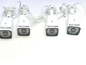 M0545: M.T.C Canada 1080P Full HD Security Camera System with 2TB Hard Drive, Home NVR Systems with 10.1 Inch Screen 4 ochs NVR 4pcs Camera , 4 Piece 3MP Outdoor Surveillance IP Cameras with Night