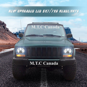 M0532 :M.T.C Canada LED 5x7/7x6 Head light 60W 6000lm Hi/Low And DRL 6000K and Turn Amber DOT Approved Replacement For H6064