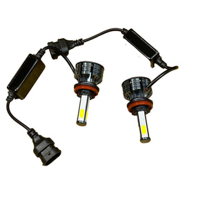 M0573: Led Plug and Play Headlight & Foglight Kit 4 Sided Led 360 Degree 40 Watt * 2 (80Watt) 8000lm 6000K with Sunon Fan CE,ROHS