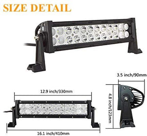 ( Pack of 2 Piece ) M.T.C Canada 16 inch LED Bar Light Off Road Application Work Light 72W 6000K IP67 with mounting brackets For Sale-$120.00 Cad