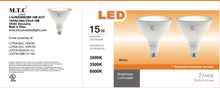 (Pack of 24 PCs) M0587- M.T.C Canada ® LED Par 38 3CCT With E26 Holder Input 120V AC 15W Dimmable 1350lm 3CCT Change Colour With Button LED Par38 40 Degree Beam ( 3000K ,3500K,6000K ) CUL Certified