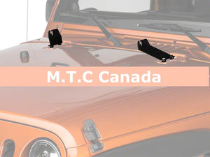 M0458:M.T.C Canada 20-Inch Light Bar Hood Mounting Brackets (07-18 Jeep Wrangler JK)