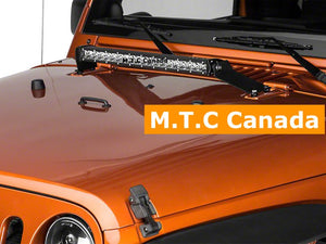 M0458:M.T.C Canada 20-Inch Light Bar Hood Mounting Brackets (07-18 Jeep Wrangler JK)