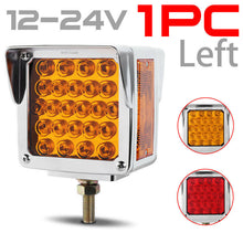 M0601:M.T.C Canada Square LED Pedestal Fender Light Truck RV Trailer Double Face Turn Signal Brake Pack of 2 Piece (1 Pair Left and Right)