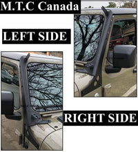 M0531: M.T.C Canada 52" Light Bar Mounting Brackets for Jeep JL Upper Windshield A-Pillar Mounts 52 Inch LED Light Bar and Spot Work Light Fit Jeep Wrangler JL 2018-2020 Jeep Gladiator JT 2020