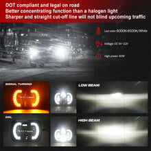M0532 :M.T.C Canada LED 5x7/7x6 Head light 60W 6000lm Hi/Low And DRL 6000K and Turn Amber DOT Approved Replacement For H6064