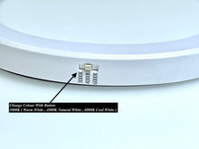 M0348 (3CCT) :(Pack of 5 Pcs) LED Slim Panel Surface Mount Light 7 inch Round 15W 1200lm (3CCT 3000K-4000K - 6000K ) Change Colour With Button CETL Certified