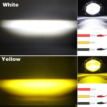 M0578 : M.T.C Canada LED 2 inch Flush Mount Square White Amber LED Driving Work Light Bar Pods Spot Off Road Fog(1 Pair)
