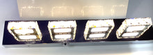 M0563 : M.T.C Canada Square Crystal LED Vanity 24 Inch LED Bath Vanity Wall Mounted Bathroom Fixture Input Voltage 120VAC 20W Triac Dimmable 3CCT(3000K/4500K/6000K ) Change Colour With Button CETL