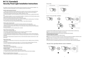 M0464/W :M.T.C Canada LED Security Flood Light Without Sensor 40W 5200lm Input Voltage 100-277VAC IP65 Waterproof CETL White housing