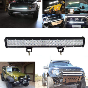 M0504 M.T.C Canada® 24 inch 144W 6000K Led Light Bar Spot Flood Combo Beam Offroad LED Work Light for Off-Road Vehicles 4x4 DC 12V 24V DC10-30V