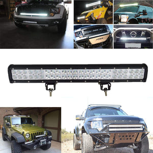 M0504 M.T.C Canada® 24 inch 144W 6000K Led Light Bar Spot Flood Combo Beam Offroad LED Work Light for Off-Road Vehicles 4x4 DC 12V 24V DC10-30V