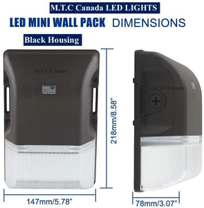 (1 Pack or 2 Pack To choose  )M0320 : LED 30W Wall Pack with Photocell Dusk to Dawn 4200LM 6000K 100-277Vac IP65 CUL