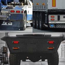 M0597: M.T.C Canada Oval Stop Trailer Truck LED Brake Turn Signal Tail Lights Red Amber Flowing (Pack of 2 Pcs)