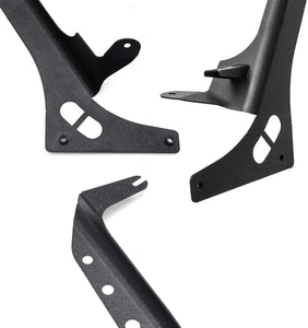 M0531: M.T.C Canada 52" Light Bar Mounting Brackets for Jeep JL Upper Windshield A-Pillar Mounts 52 Inch LED Light Bar and Spot Work Light Fit Jeep Wrangler JL 2018-2020 Jeep Gladiator JT 2020