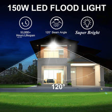 2 Pack or 4 Pack to choose M0642: M.T.C Canada LED Flood Light 150W 18000lm  6000K Cool White Input Voltage AC120V  Waterproof Ip65 CETL Certified