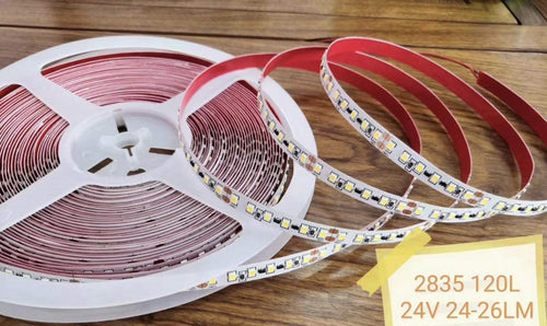 M0654 ( 20M Length ) Super Bright : M.T.C Canada LED Strip Light 24V DC SMD 2835 120LED/M Watt:1M≤15 20M (66 Feet ) Length No Drop in Voltage IP 20 Indoor Use Only 6000K Cool White