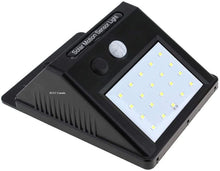 M0538 :  20 LED 320lm Outdoor LED Solar Motion Sensor Lights, Wireless Outdoor Wall Lights, Black Housing Pack of 4 Pcs
