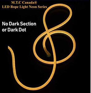 M0432 / Blue 25M : LED Rope Light 360 Degree Neon 25M Roll 2835 SMD 120V 120 LED/M Outdoor /Indoor Use IP66 With 110V Flat US Wall Plug+ 20 Pcs Holding Clip