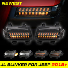 M0526 : LED Fender Flare Light Side Markers Turn Signal for Jeep Wrangler JL Gladiator Rubicon Sahara