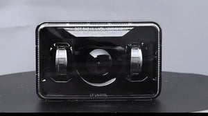 (1 Pair )M0527 : LED Low Beam Headlights for High Way Truck DOT Approved 60W 6000K 4x6 Led Headlights Rectangular Pack of 2