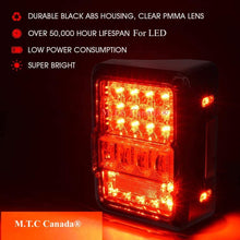 M0506: M.T.C Canada® LED Tail Lights Replacement for 2007-2018 Jeep Wrangler JK JKU, High Intensity   Led Taillights w/ 4D Clear Lens Parking Light, Brake Turn Signal Lamp and Reverse
